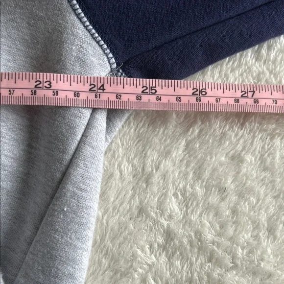 NHL Gray and Blue Edmonton Oilers Zip-Up Hoodie Large Logo Size XL - Picture 9 of 10